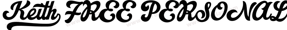 Keith_FREE PERSONAL USE字体转换